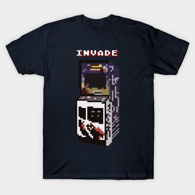 Popular INVADE! Arcade Machine T-Shirt by arcadeheroes